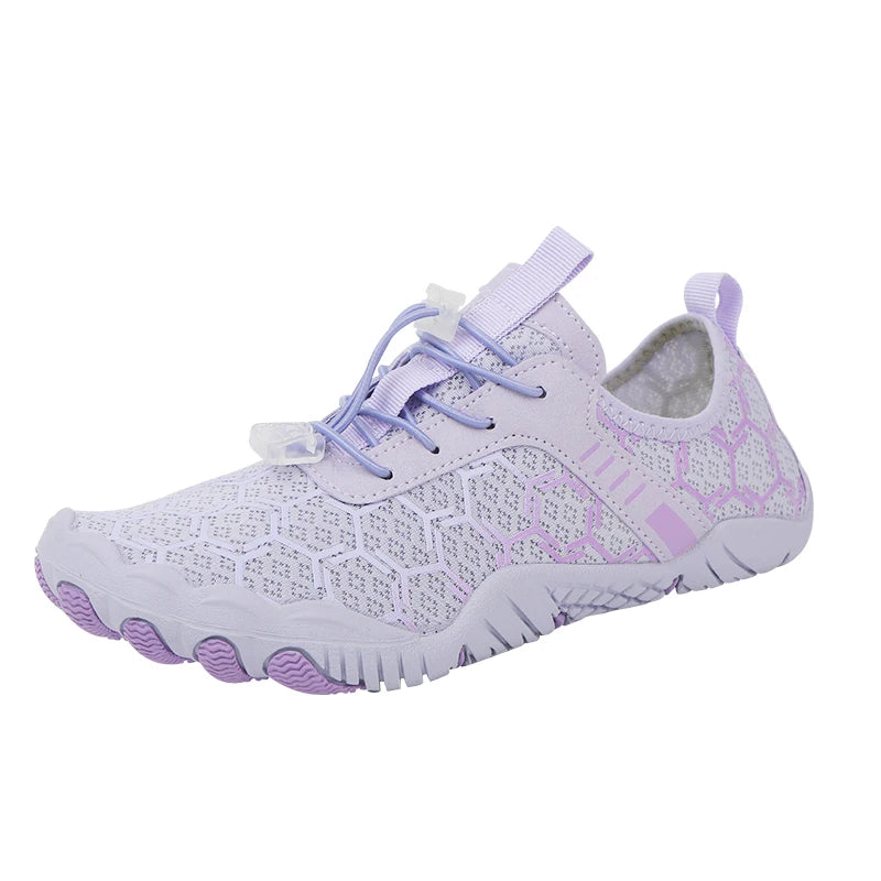 Women Men Aqua Shoes Upstream Wading Water Sneakers Quick Dry Beach Barefoot Outdoor Upstream Wading Water Sports Swimming Shoes