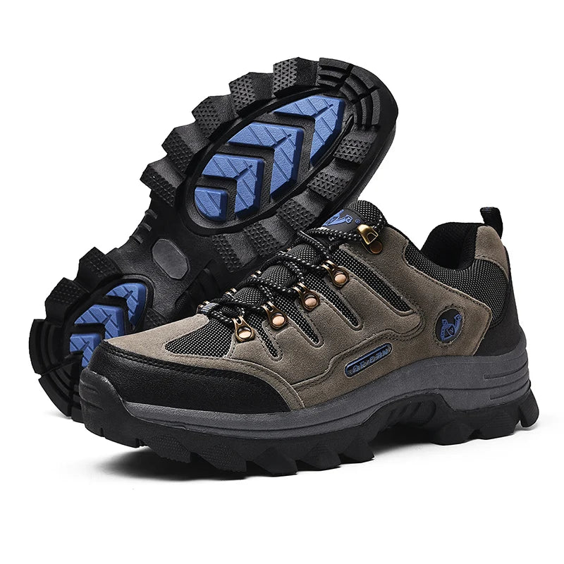 Winter Casual Shoes Men Leather Comfortable Walkng Shoes Autumn Classic Outdoor Sneakers Women High Top Hiking Sneakers Lace Up