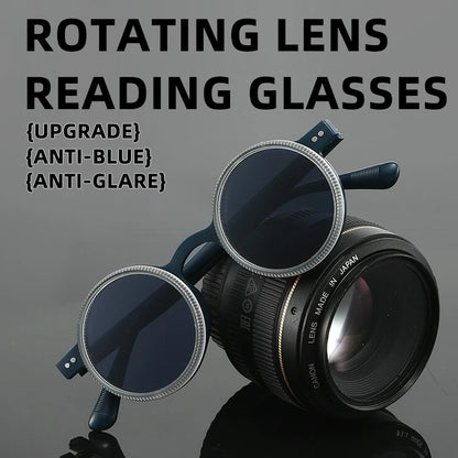 360° Rotating Adjustable Sunglasses Round Frame Polarized Sunglasses Outdoor UV Resistant Sunglasses Protective Glasses