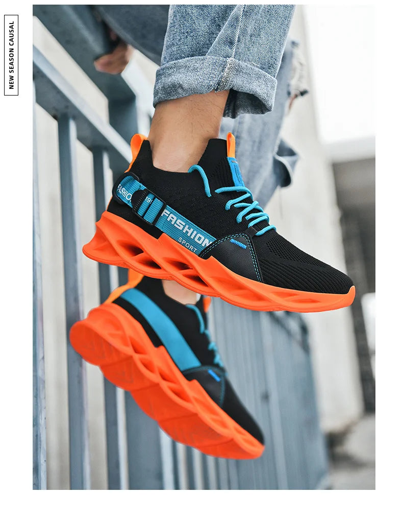 Men Shoes Breathable Fashion Mesh Running Shoes Man High Quality Unisex Light Tennis Baskets Athletic 2023 Sneakers for Men
