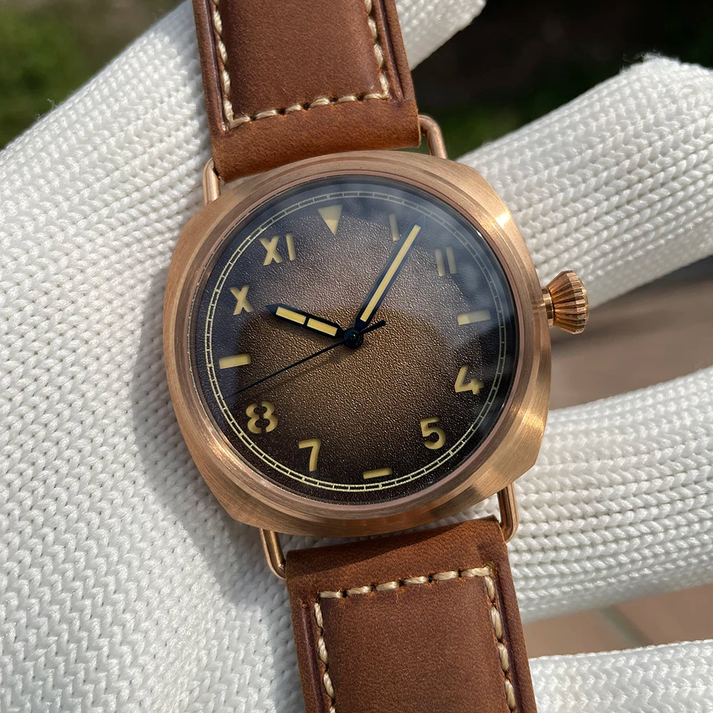 STEELFLIER Official SF760S Luxury Bronze Mechanical Watch NH35 Movt Sapphire Crystal Swiss Luminous 20Bar Waterproof Wristwatch