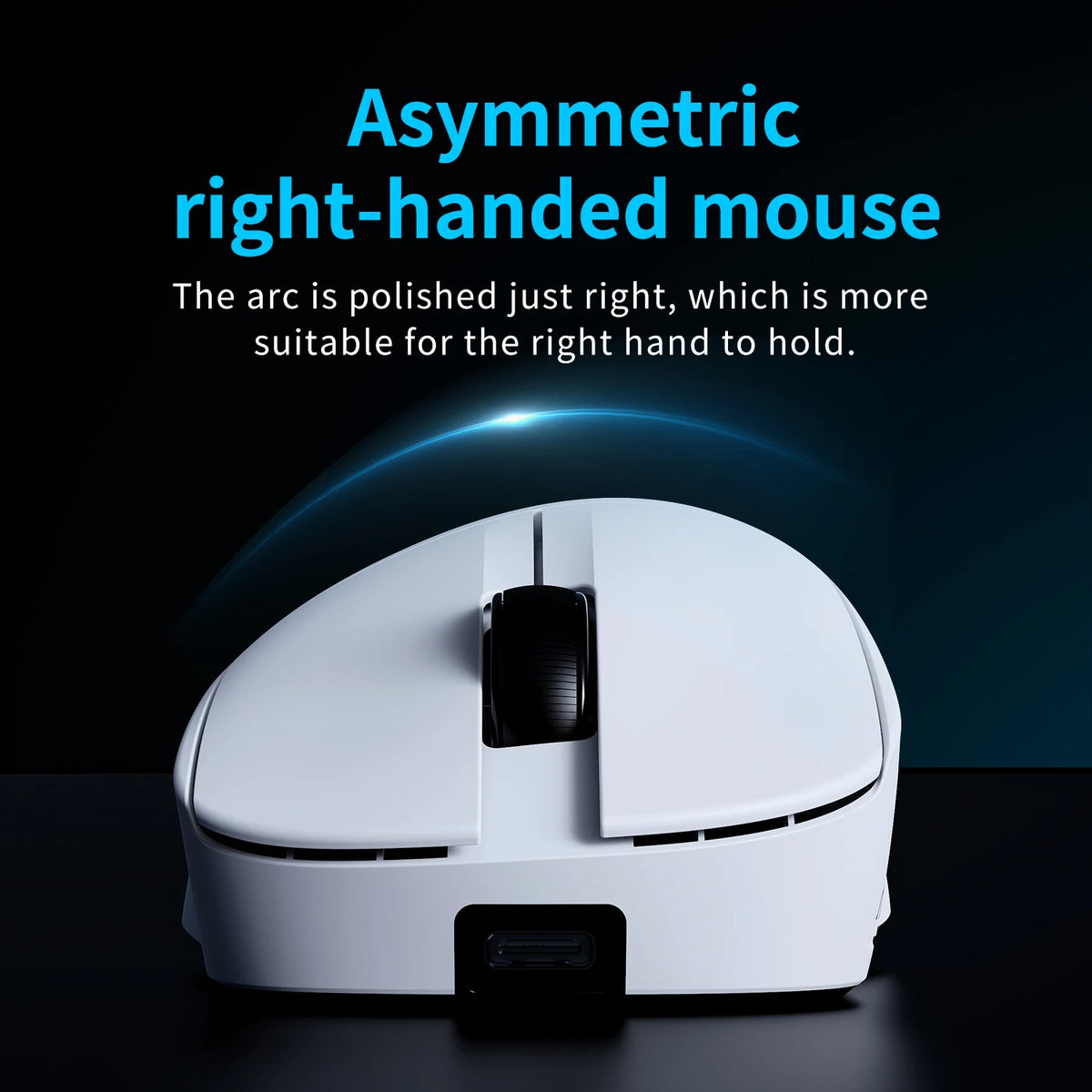 AJAZZ AJ179 V2 MAX Tri-Mode Wireless Gaming Mouse, 56g Lightweight PAW3311 Sensor, 12000 DPI, Rechargeable Right-Hand Gaming Mouse