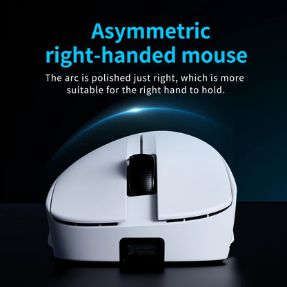AJAZZ AJ179 V2 MAX Tri-Mode Wireless Gaming Mouse, 56g Lightweight PAW3311 Sensor, 12000 DPI, Rechargeable Right-Hand Gaming Mouse
