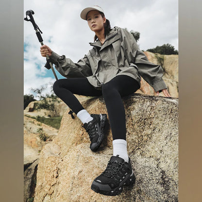 Men Women Hiking Shoes Non-slip Trekking Outdoor Sneakers Sports Shoes Camping Training Jogging Breathable Climbing Trail Shoes