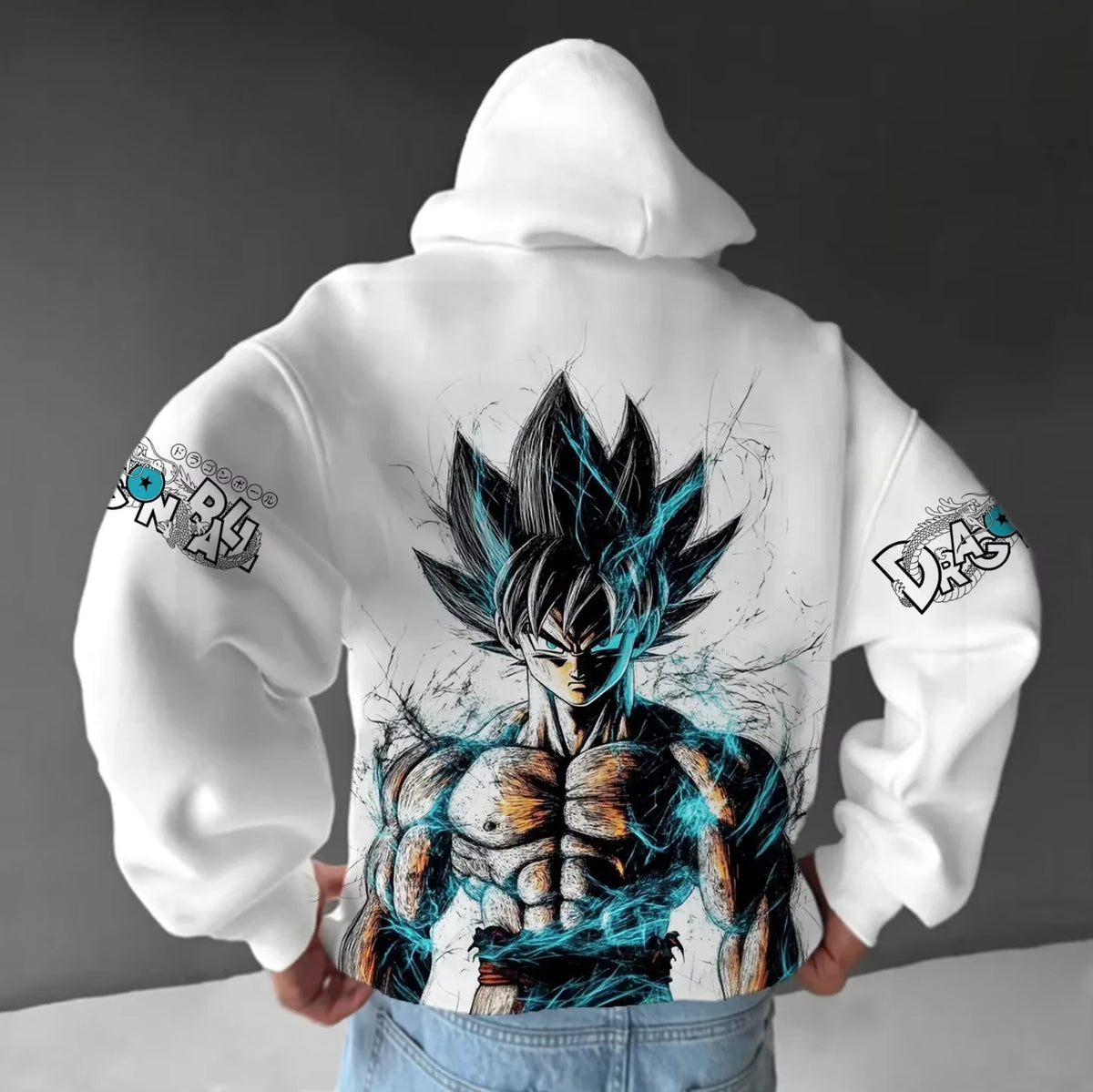 Nová mikina s kapucí 2026 s potiskem Anime Dragon Ball, pánská a dámská mikina s kapucí, pánský top, sportovní mikina s kapucí Harajuku Y2K
