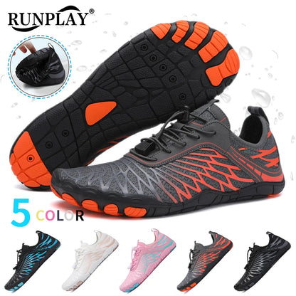 Men Water Shoes Women Beach Barefoot Aqua Shoes Quick Dry Swimming Wading Sports Sneakers Upstream Boating Fishing Surf Sneakers