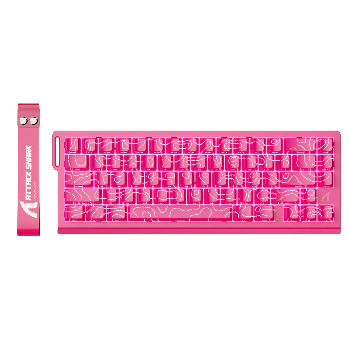 ATTACK SHARK X68 HE Rapid Trigger Magnetic Keyboard 8KHz Wired Gaming Keyboard, 60% RGB Hall Effect Keyboard with 0.01mm RT Accuracy, Snap Tap & DKS for PC/Mac