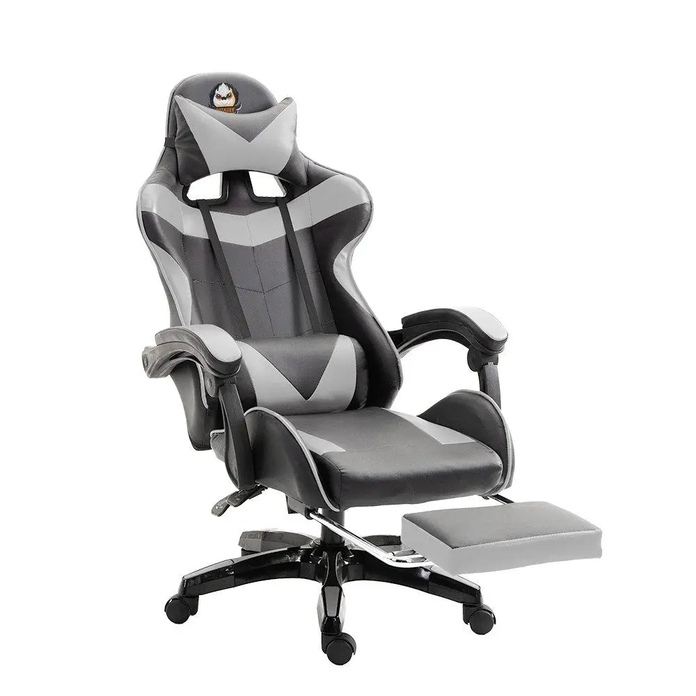 Gaming Chair Ergonomic Cat Ear Gaming Chair with Adjustable Armrests, Reclining Office Chair, Height Adjustable Computer Chair with Pillows
