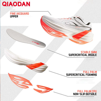 QIAODAN TG1.0 Men's 2026 Marathon Racing Shoes Shock Absorbing High Rebound Distance Training Running Sneakers QDB023253285