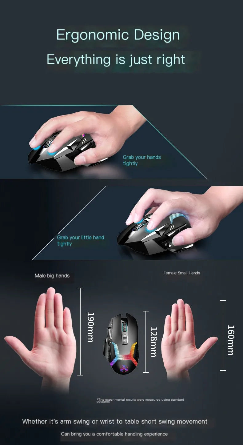 Wired Gaming Mouse 12000 DPI with Macro Programming, RGB Backlight & 10 Buttons
