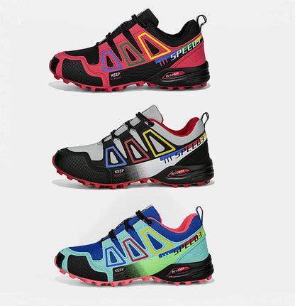 Men Waterproof Hiking Shoes Wear-Resistant Outdoor Shoes Leather Hiking Hunting Tactical Sports Shoes Men