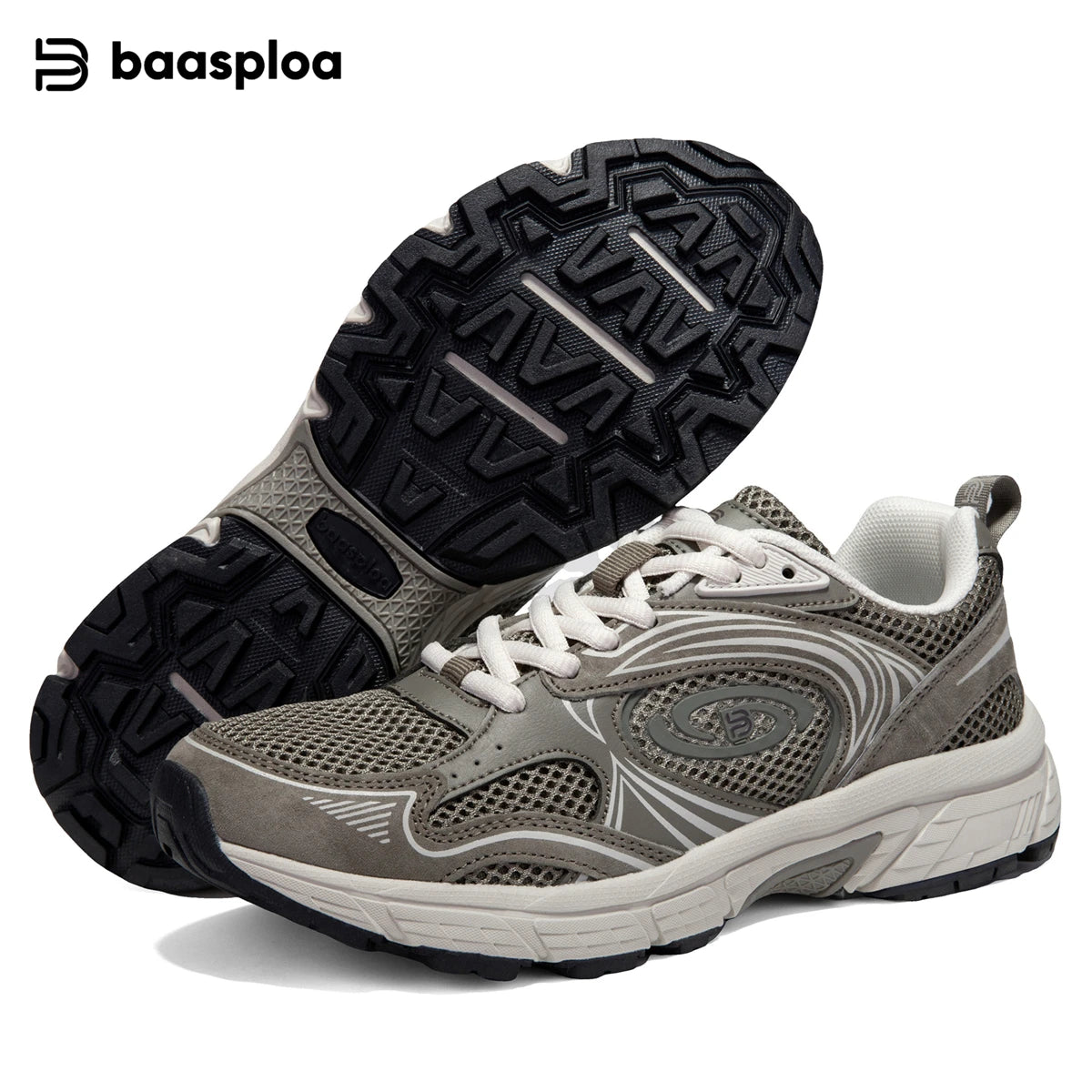 Baasploa Women Running Sneakers Brand Mesh Breathable Comfort Walking Shoes Outdoor Anti-slip Female Casual Jogging Sports Shoes