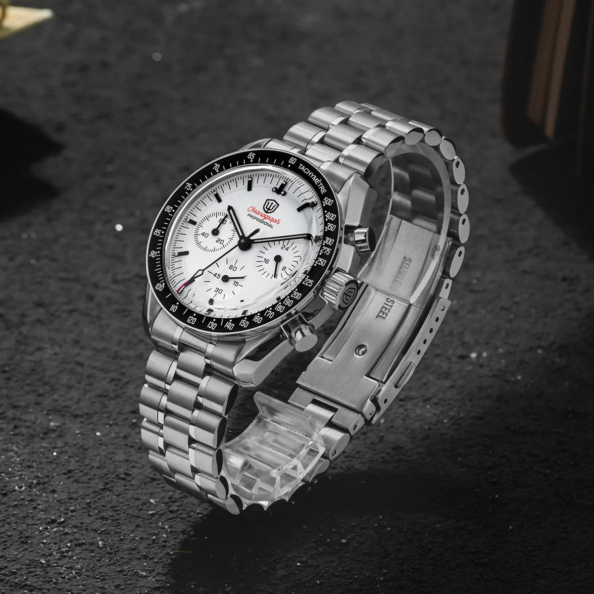 Watchdives New Wd1863 Quartz Men Watch VK63 Chronograph Bubble Sapphire Waterproof 39Mm Steel Top Brand Luxury Business Watch