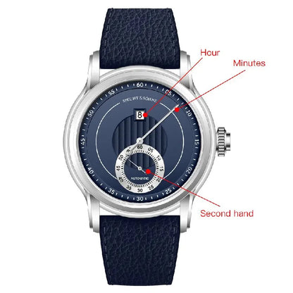 2026 New Luxury Specht & Söhne Jump Hour Watches Automatic Mechanical Watch For Men Sapphire Crystal Stainless Steel Wristwatch