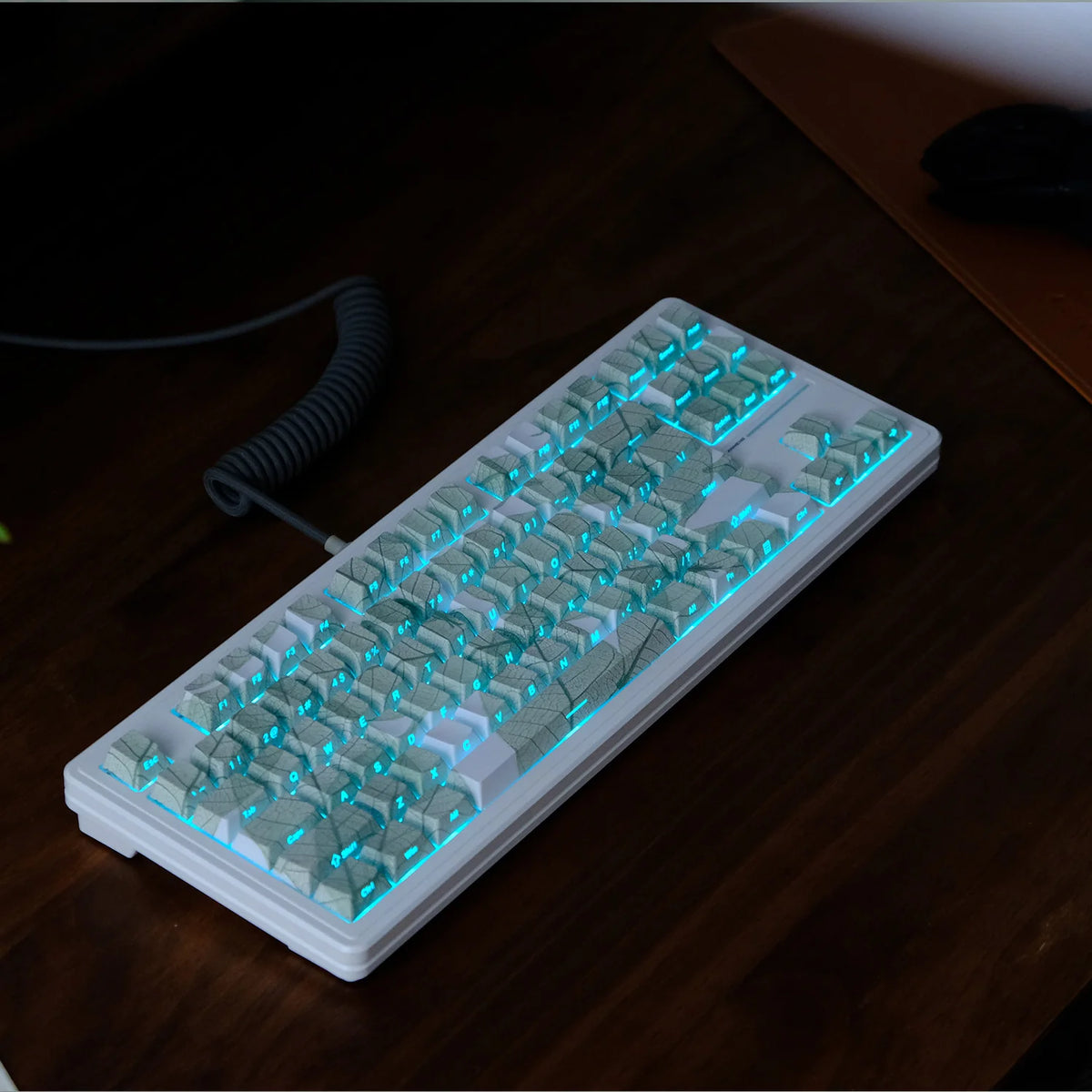 KYOMOT 135 Keys PBT Side Print Keycap Double Shot Cherry Profile Shine Through Keycaps for MX Switch Games Mechanical Keyboard