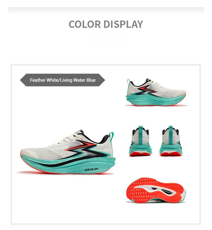 361 Degrees Flame 4.0 MIX Men Running Shoes Carbon Plate Racing Marathon Stable Rebound Wear-resistant Male Sneakers 672512204
