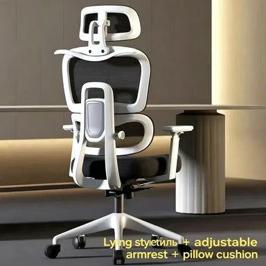 Ergonomic Office Chair Adjustable Recliner Gaming Computer Chair with Lumbar Support, 360° Swivel Wheels, Comfortable Executive Desk Chair