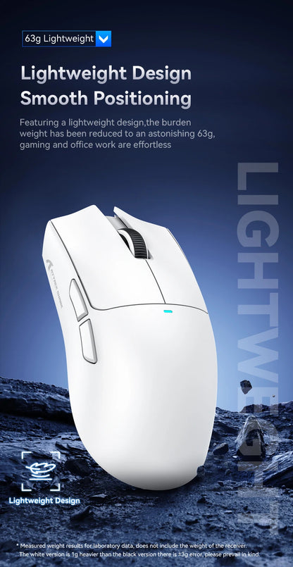 ATTACK SHARK X11 Lightweight Wireless Gaming Mouse, 22K DPI RGB Gaming Mouse with PAW3311 Optical Sensor, Tri-Mode Rechargeable Gaming Mouse