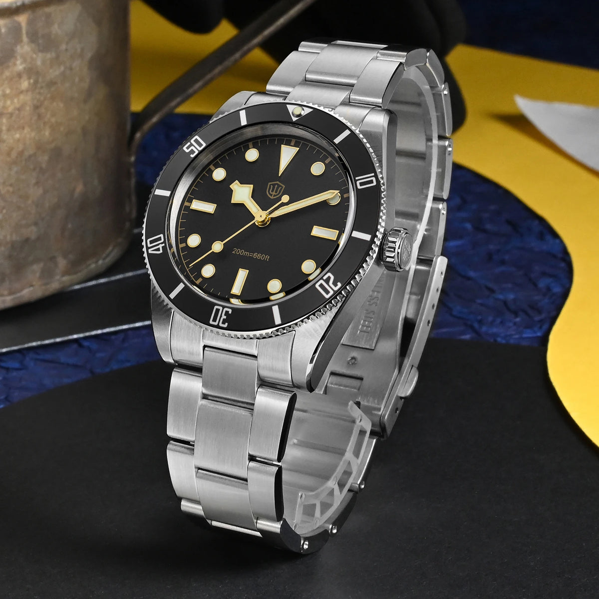 Watchdives WD7922 Quartz Watch Men VH31 Movement Sapphire Crystal 200m Waterproof Wristwatch Luminous 37mm Vintage BB54 Watches