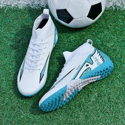New Men Soccer Shoes High-quality Indoor Football Boots Sports Shoes Futsal High Ankle Non-Slip Outdoor Ultralight Non-Slip