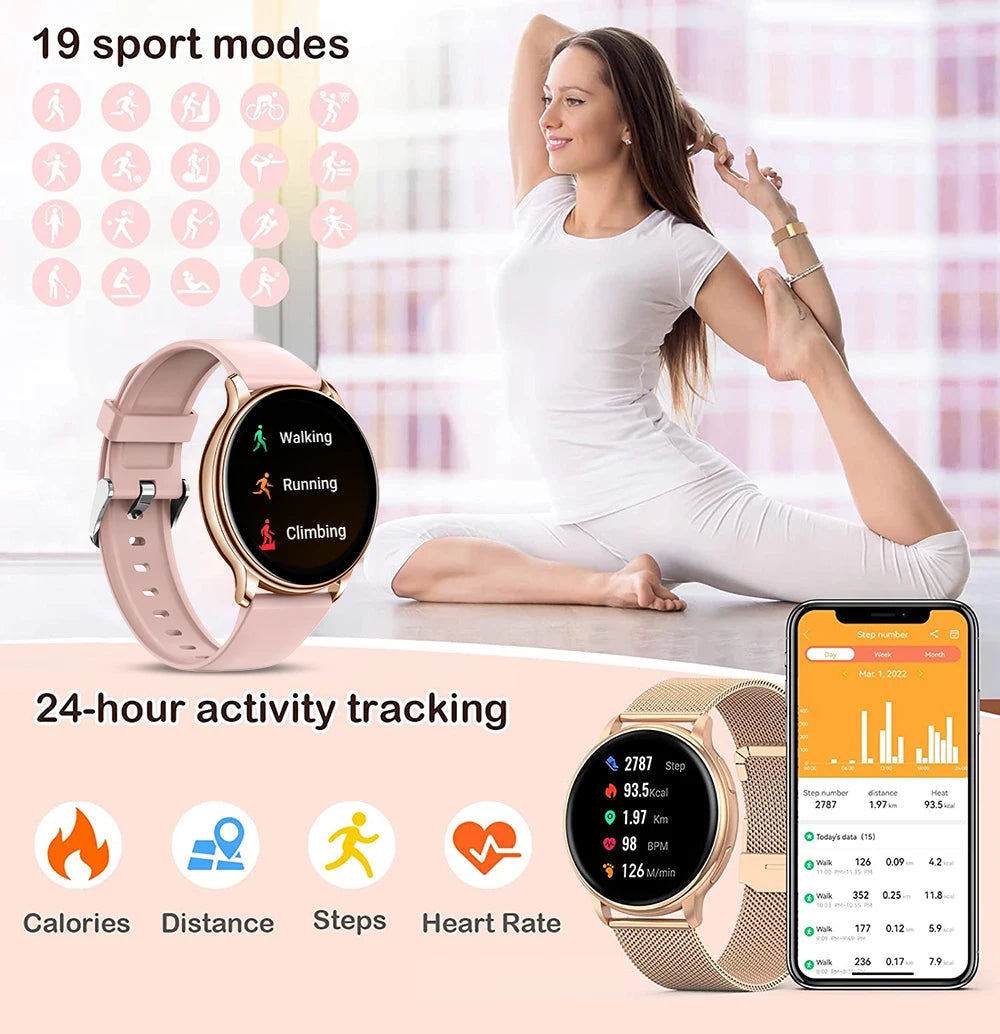 MEVADEN Y22 Smartwatch for Men & Women  Bluetooth Calling, Heart Rate Monitor, Custom Dial, Fitness Tracker for Android & iOS