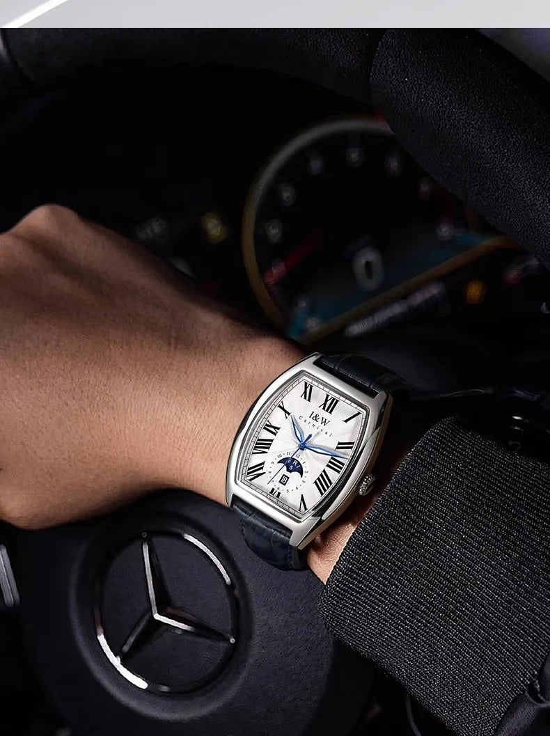 CARNIVAL I&W Mechanical Business Watches for Men Brand Luxury Automatic MIYOTA Movement Wristwatches Waterproof Man Reloj Hombre