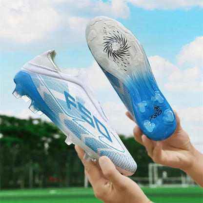 New Men Soccer Shoes Match Indoor Hot-selling Outdoor Football Boots Grass Cleats High-top Futsal Sneakers Non-Slip High-quality