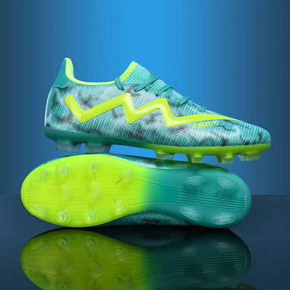 Mens Football Shoes Anti Slip Wear-resistant Grass Contest Training Youth Football Boots Light Five-a-side Soccer Shoes for Man