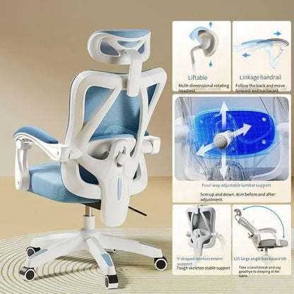 UVR Ergonomic Gaming Computer Chair Breathable Mesh Office Chair with Adjustable Armrest, Swivel Executive Desk Chair for Home Office & Work