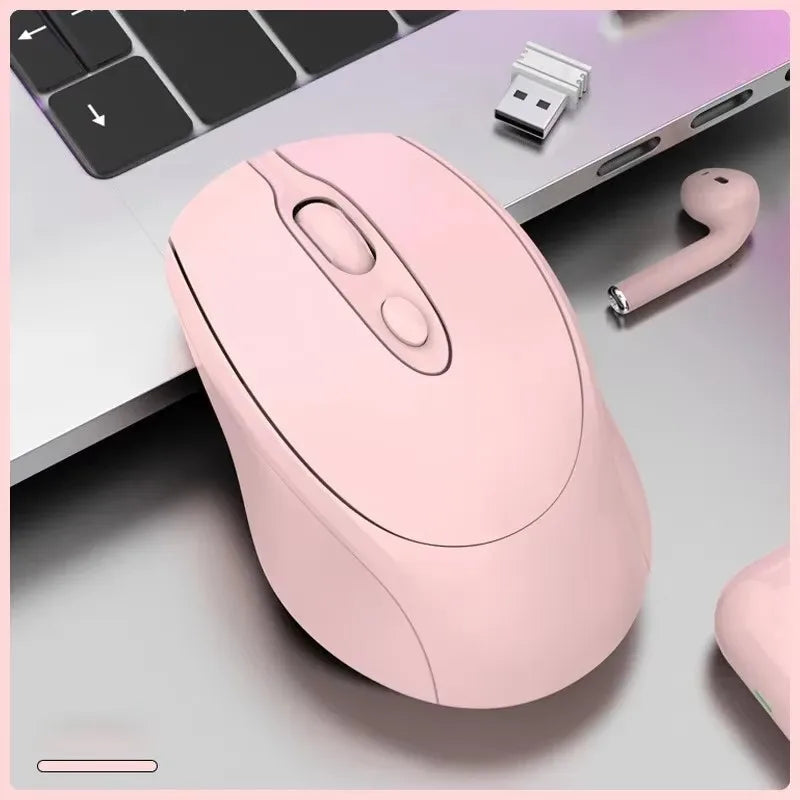 Mouse wireless compatibile Bluetooth 2.4G ricaricabile, mouse wireless per computer USB silenzioso da gaming per PC, laptop, Macbook e tablet