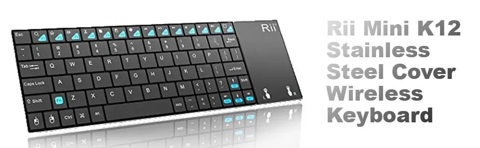 Russian Spanish English French Keyboard Wireless Rii K12+/i12+ Mini Keyboard With Touchpad Mouse For Android Laptop PC TV Box