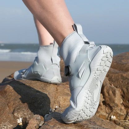 Outdoorové sportovní brodicí tenisky na turistiku, unisex plavecké boty do vody, vysoké barefoot aqua boty na pláž, fitness, potápění a surfování, sandály