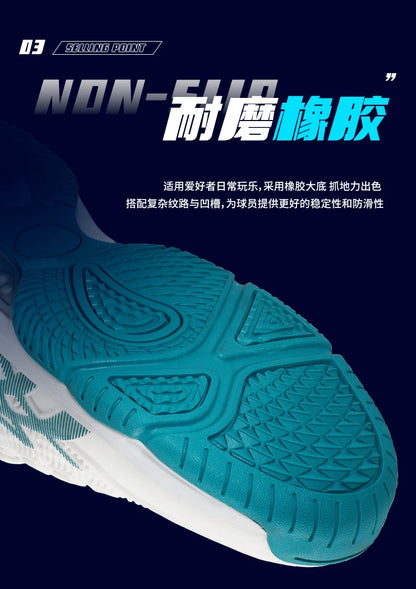 Men Women Badminton Shoes Table Tennis Shoes for Volleyball Handball Sports Sneakers Anti-Skid Mesh Breathable Field Training