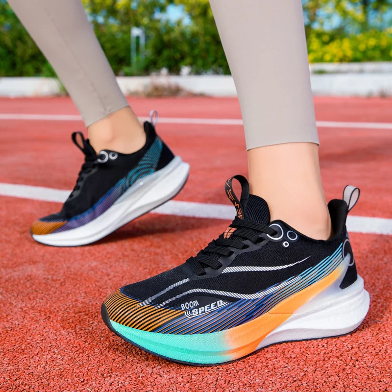 2025 Men's and Women's Professional Carbon Plate Marathon Running Shoes Shock Absorption Ultra-light Stable Support Sports Shoes