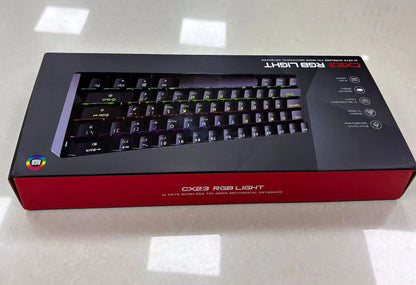 RGB Backlit 61 Keys Mechanical Keyboard Tri-Mode BT Wireless Waterproof Dustproof Portable Gaming Keyboard for Esports Gamer