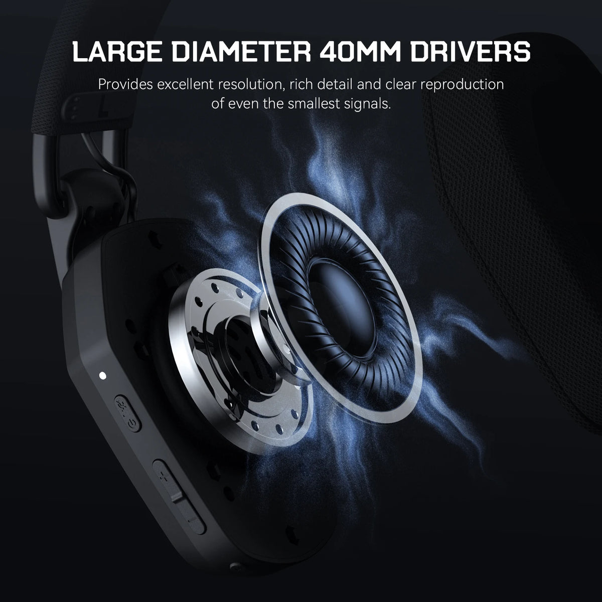 Auscultadores Gaming Sem Fios Tri-Mode EKSA G19BT – Bluetooth 5.4, Auscultadores Gaming 2.4GHz de Baixa Latência com Microfone para PC, PS5, Xbox