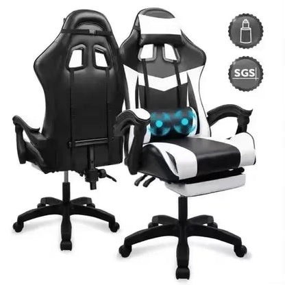 Chaise Gaming Chair Sofa with Bluetooth Speaker, Ergonomic Computer Gaming Chair, Office Chair with Adjustable Height, Reclining Gamer Chair