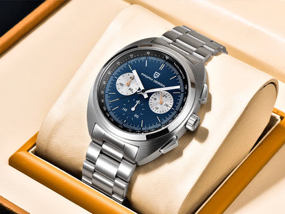 Pagani design2026fashion men's quartz watch top brand luxury sapphire VK63 men's chronograph all-steel diving relógios masculino