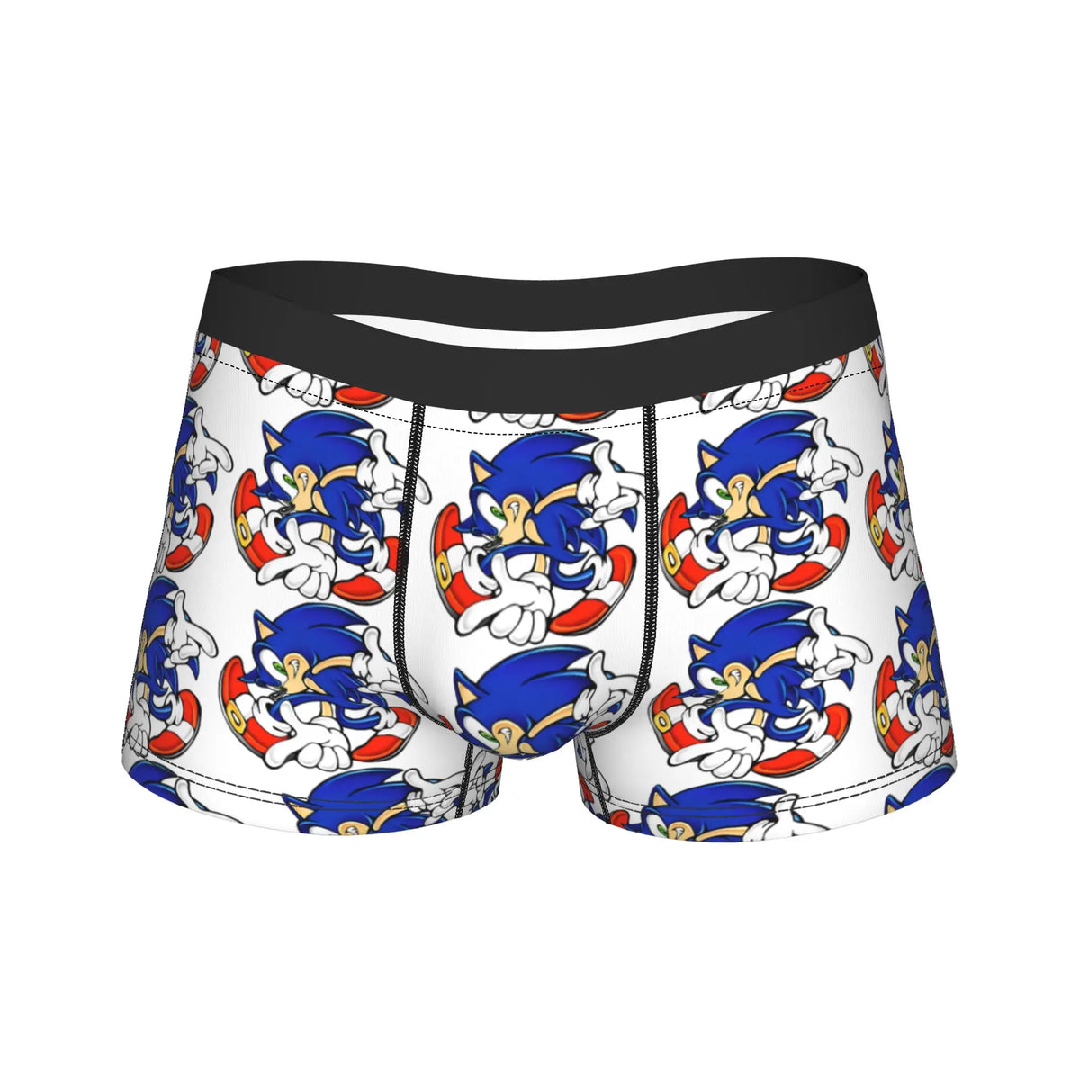 S-Sonic Retro Game Cartoon Underwear  Printed Boxershorts Quality Men Panties Elastic Boxer Brief Birthday Present