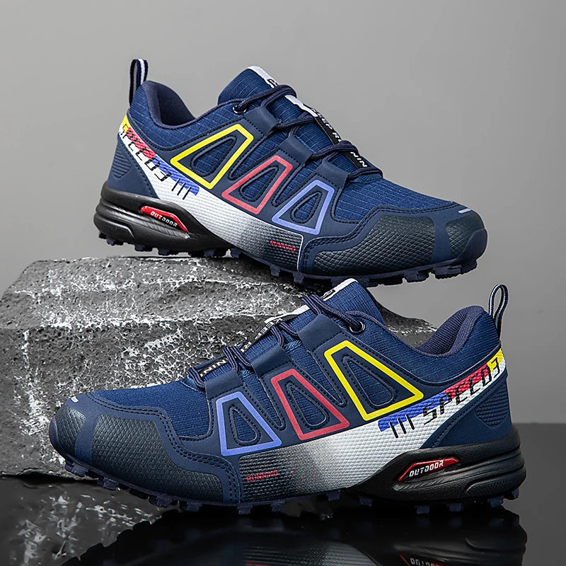Mens Hiking Shoes Outdoor Off-road Anti Slip Leisure Mountain Camping Sneakers Unisex Comfortable Cushioning Travel Hiking Shoes