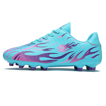 Kids Professional Football Boots Men Soccer Shoes Low-top Ankle Support Sports Youth Match Training Football Non-slip Durable