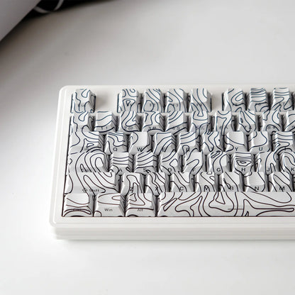 KYOMOT 135 Keys PBT Side Print Keycap Double Shot Cherry Profile Shine Through Keycaps for MX Switch Games Mechanical Keyboard