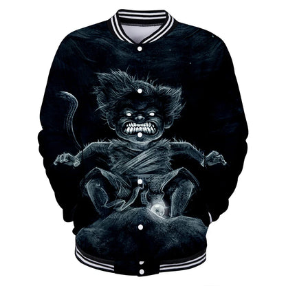 New Japanese Anime Dragon Ball Z Varsity Jacket Autumn Casual Sweatshirt Hoodie Coat Jacket Brand Baseball Jacket