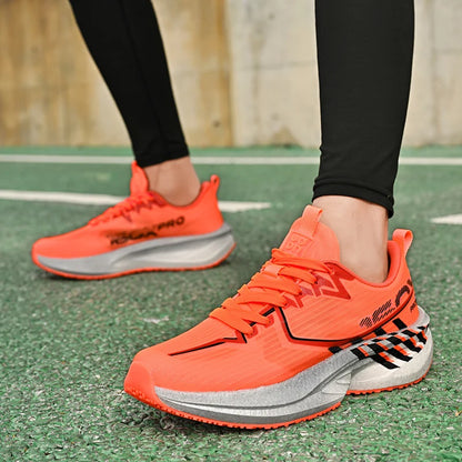 Mens Sports Shoes New Marathon Casual Sports Lightweight Running Shoes Youth Comfortable Mesh Cushioning Outdoor Fitness Shoes