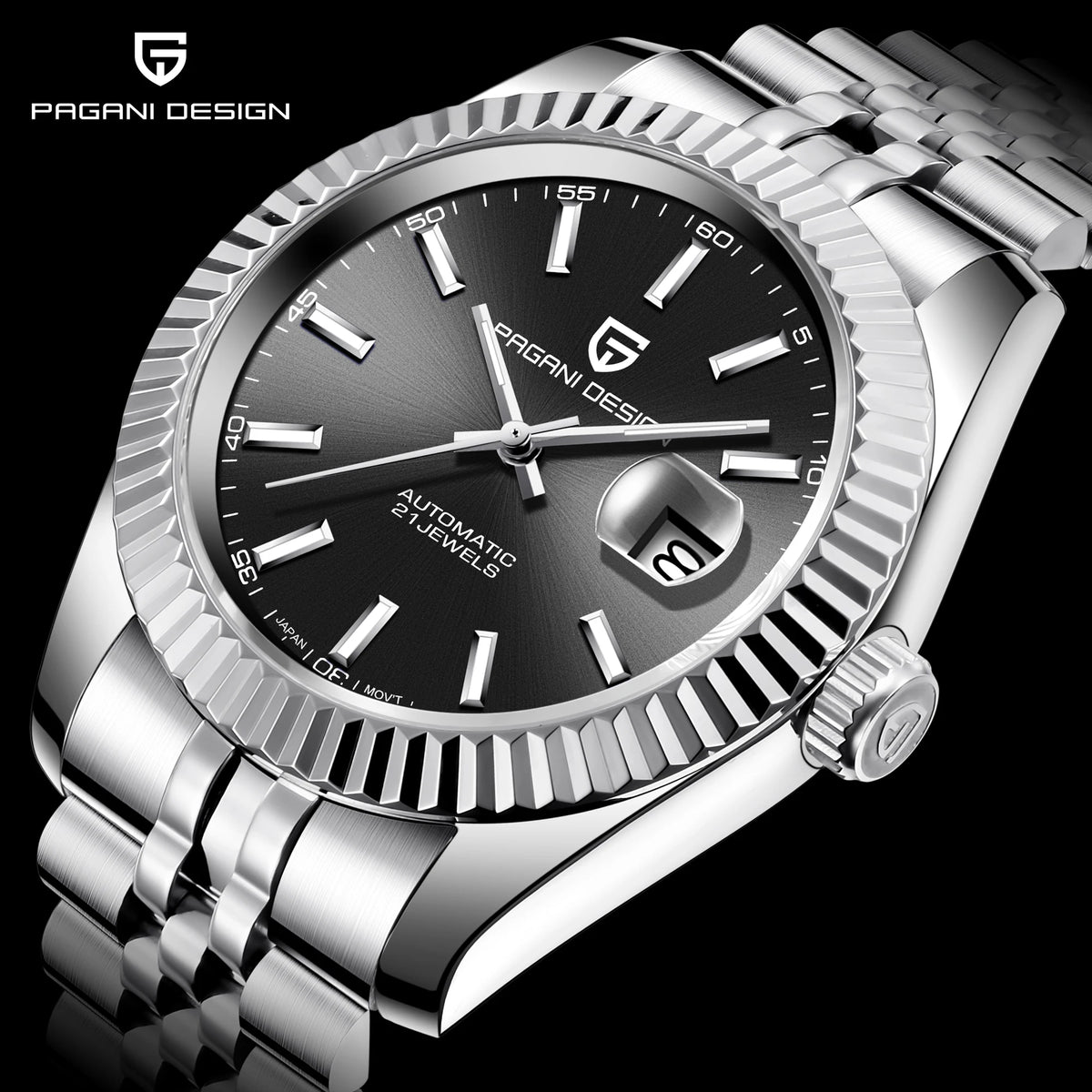 2026 New PAGANI DESIGN Watches Luxury Gold And Silver Mechanical Watches For Men Stainless Steel Sapphire Mirror Automatic Watch