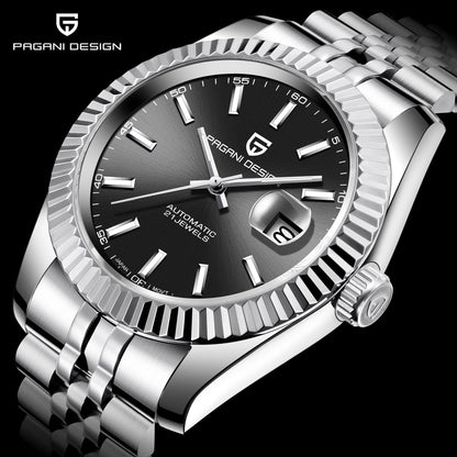 2026 New PAGANI DESIGN Watches Luxury Gold And Silver Mechanical Watches For Men Stainless Steel Sapphire Mirror Automatic Watch