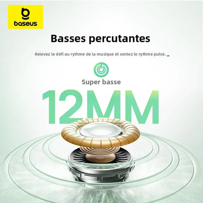 Baseus Bass EP10 NC True Wireless Earbuds Bluetooth 6.0 – ANC Noise Cancelling Earbuds with 4-Mic AI Clear Calls & 41H Playtime