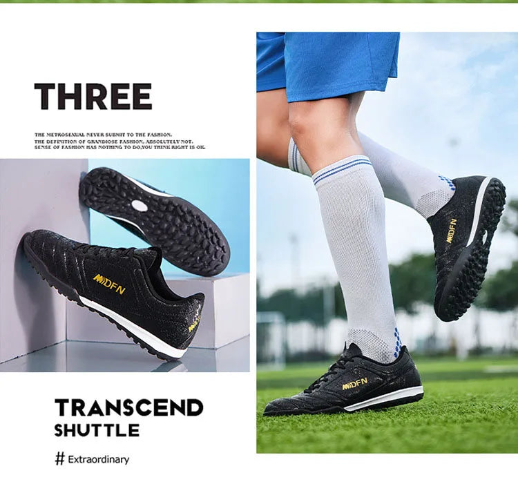 New Men Football Boots Men Soccer Shoes Adults Society Football Cleats Ultralight Training Soccer Sneakers Outdoor Lagre Size 47