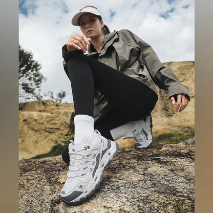 Men Women Hiking Shoes Non-slip Trekking Outdoor Sneakers Sports Shoes Camping Training Jogging Breathable Climbing Trail Shoes