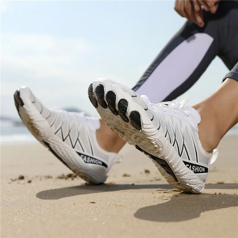 Unisex Water Shoes Quick Dry Aqua Shoes Anti-slip Barefoot Beach Sneakers for Men Women Swimming Surfing Wading Outdoor Sports